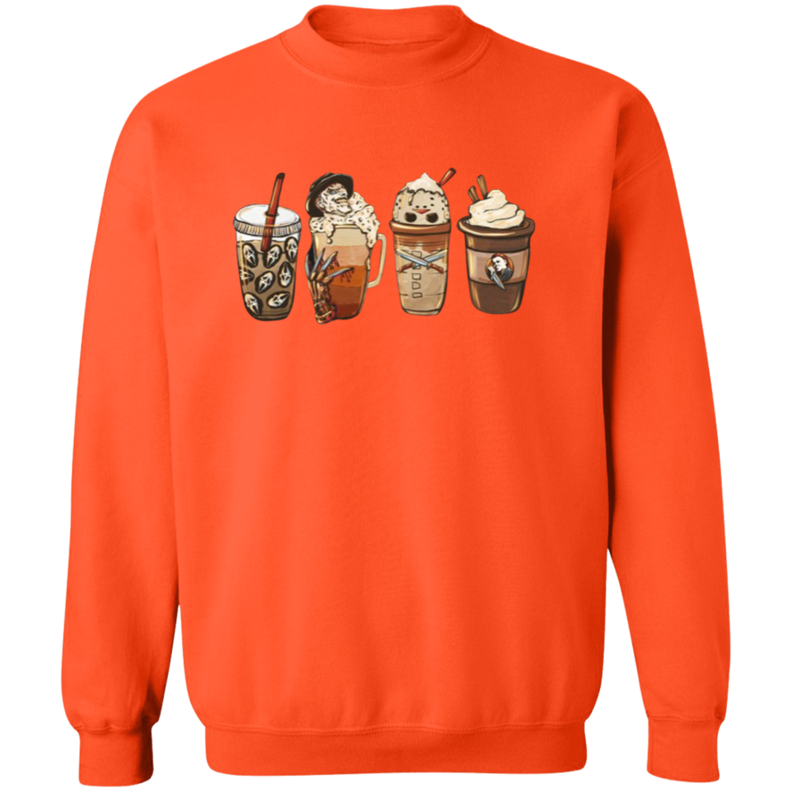 Monster Coffee Halloween Pullover Sweatshirt