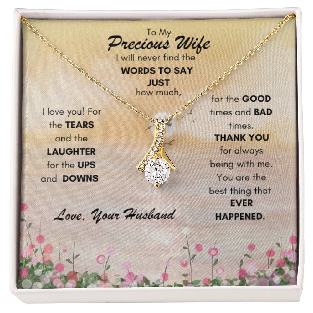 Alluring Beauty Necklace - To My Precious Wife