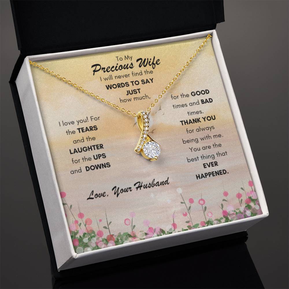 Alluring Beauty Necklace - To My Precious Wife