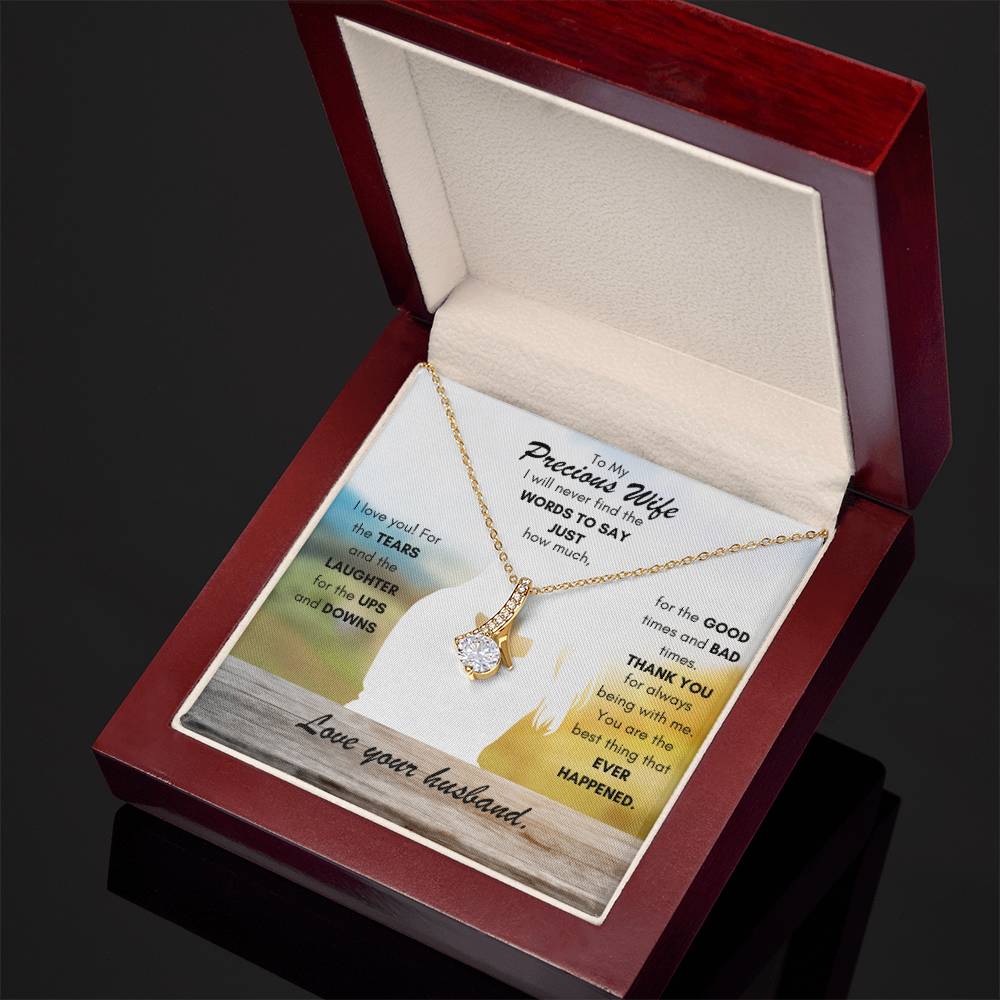 Alluring Beauty Necklace - To My Precious Wife
