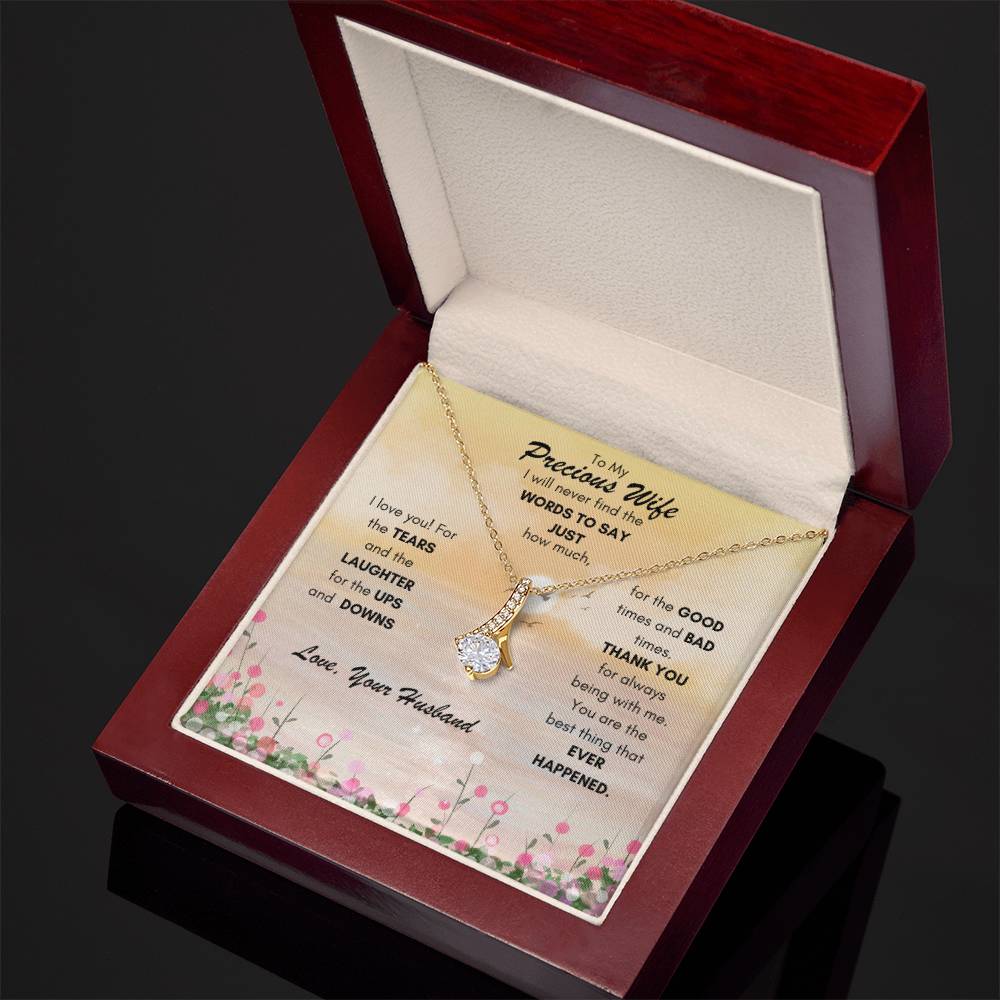 Alluring Beauty Necklace - To My Precious Wife