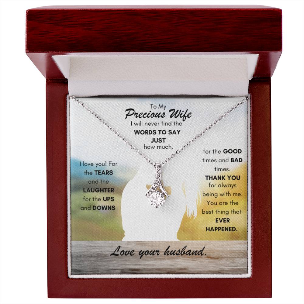 Alluring Beauty Necklace - To My Precious Wife