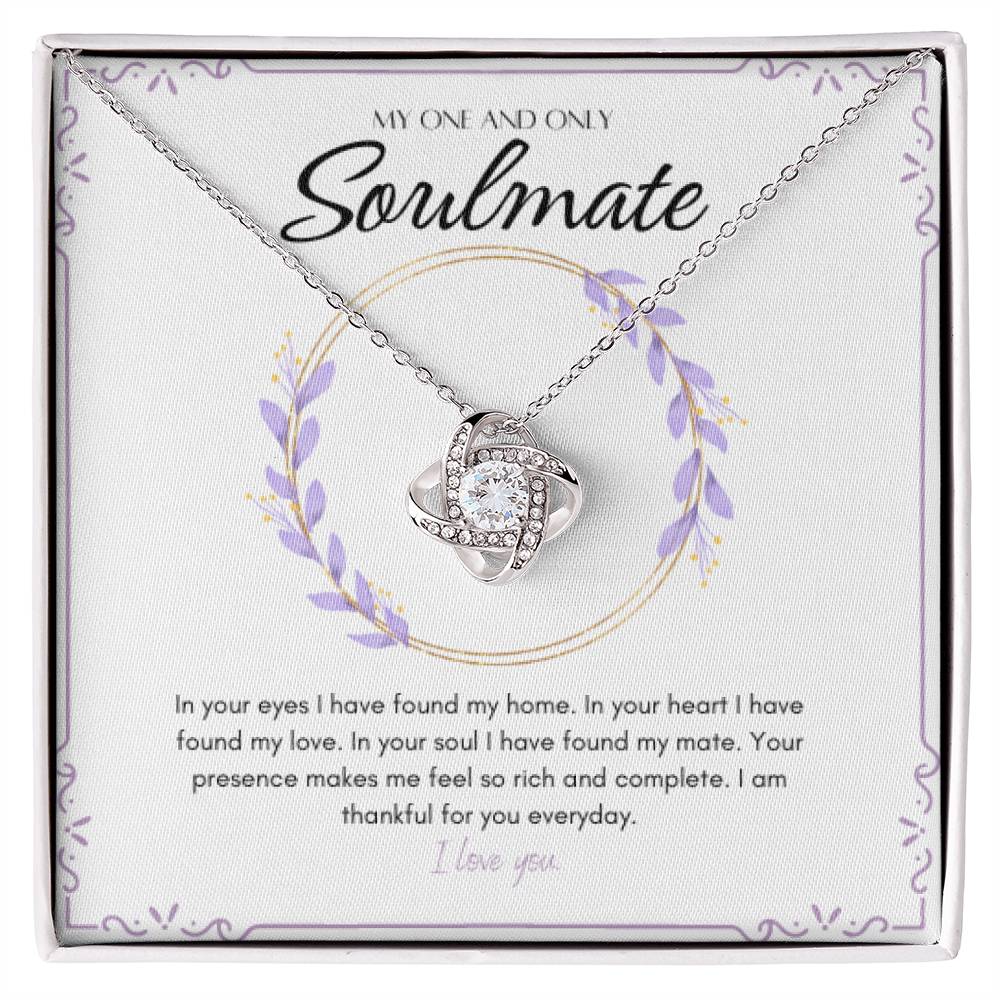 Love Knot Necklace - My One And Only Soulmate