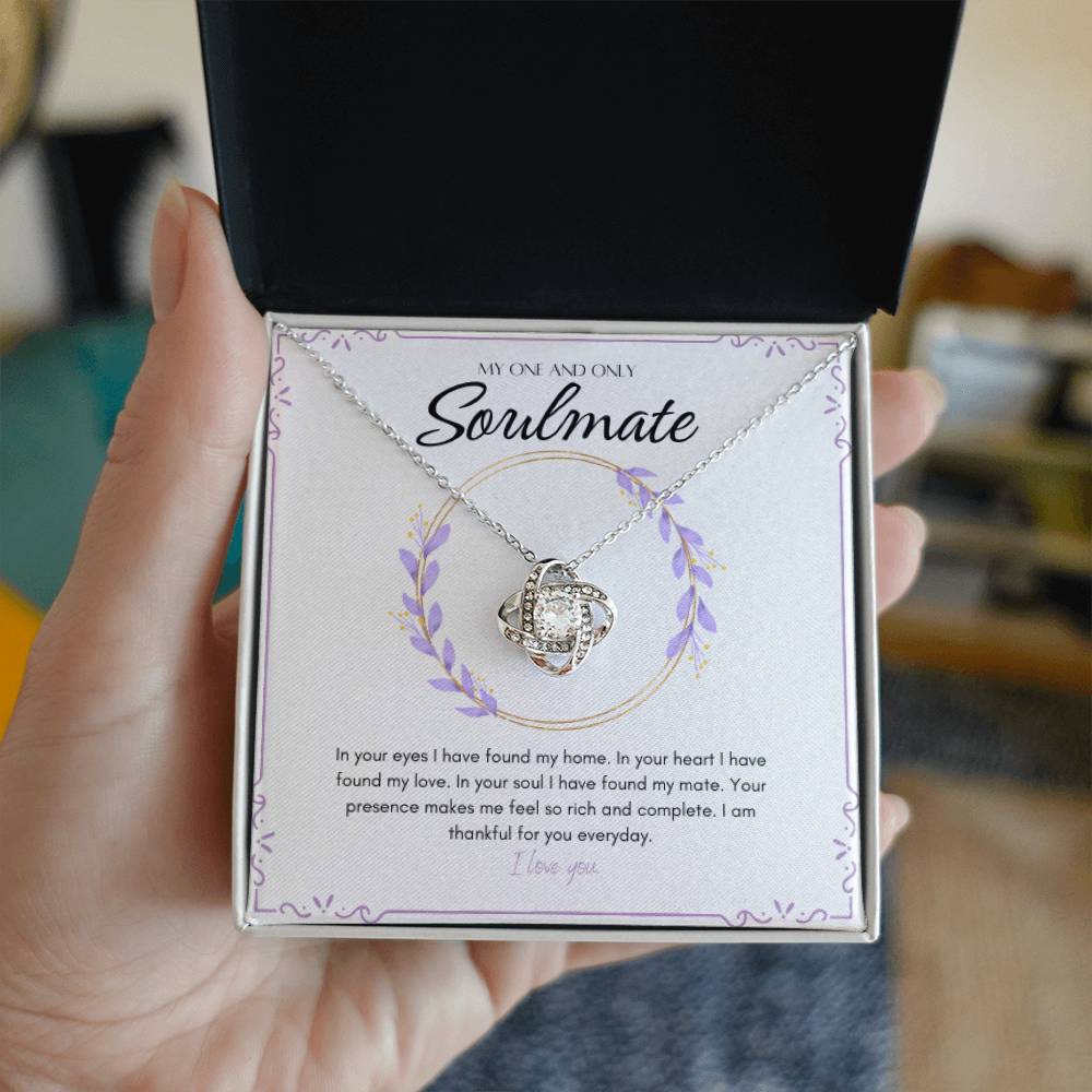 Love Knot Necklace - My One And Only Soulmate