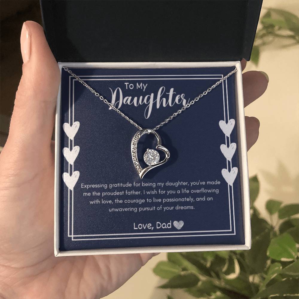 Forever Love Necklace - To My Daughter (Love Dad)