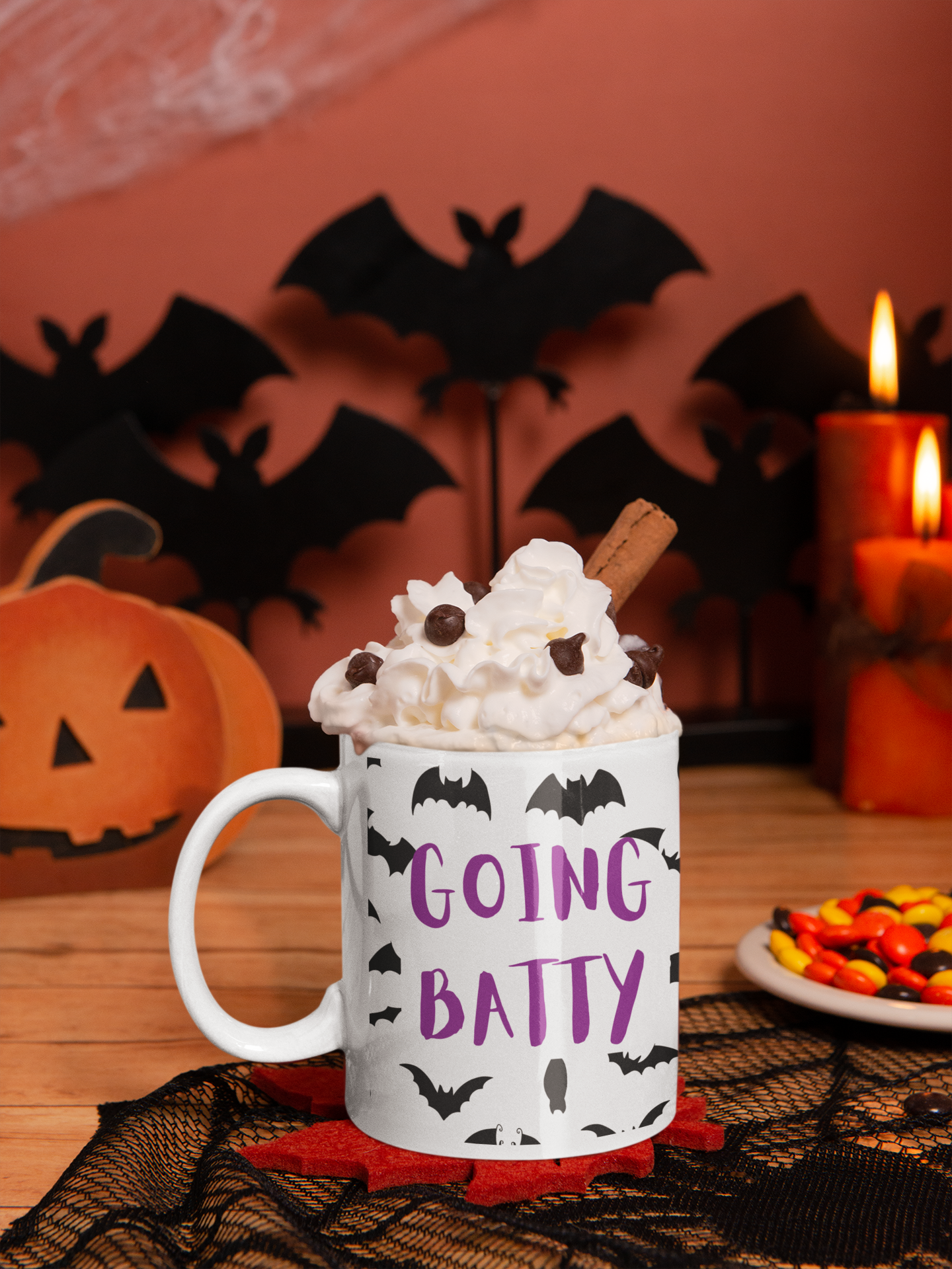 Batty Halloween Mug