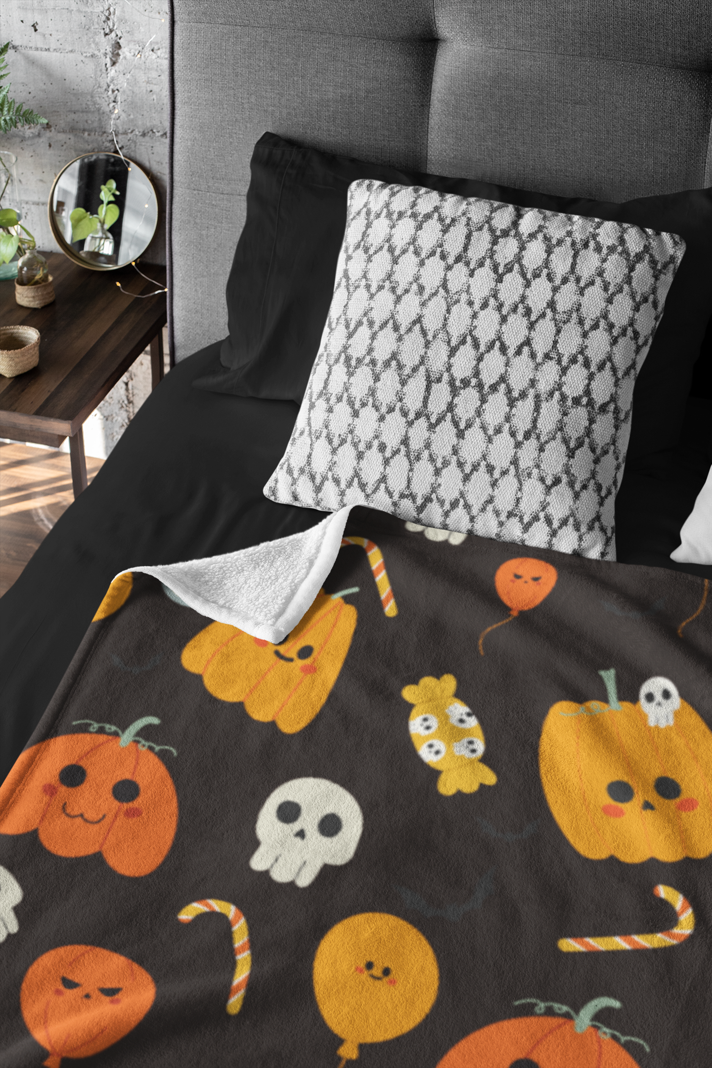 Cute Pumpkin Halloween Cozy Plush Fleece Blanket - 50x60