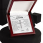 CZ Cross Necklace - To My Daughter