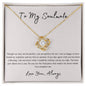 Love Knot Necklace - To My Soulmate