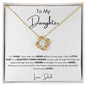 Love Knot Necklace - To My Daughter (Love Dad)