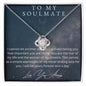 Love Knot Necklace - To My Soulmate (Yellow & White Gold Finish)