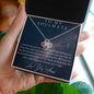 Love Knot Necklace - To My Soulmate (Yellow & White Gold Finish)