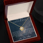 Love Knot Necklace - To My Soulmate (Yellow & White Gold Finish)