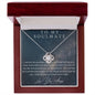 Love Knot Necklace - To My Soulmate (Yellow & White Gold Finish)