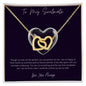 Interlocking Hearts Necklace - To My Soulmate