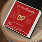 Interlocking Hearts Necklace - To My Soulmate