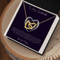 Interlocking Hearts Necklace - To My Soulmate