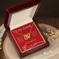 Interlocking Hearts Necklace - To My Soulmate