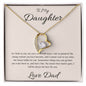 Forever Love Necklace - To My Daughter (Love Dad)