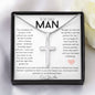 Stainless Steel Cross - To the Finest Man