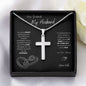 Stainless Cross Necklace - My Husband (Love You Always)