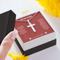 Stainless Cross Necklace - To My Dad (Love, Your Daughter)