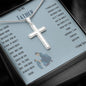 Stainless Cross Necklace - To My Father (Your Son)