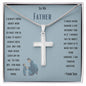 Stainless Cross Necklace - To My Father (Your Son)