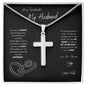 Stainless Cross Necklace - My Husband (Love You Always)