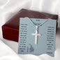 Stainless Cross Necklace - To My Father (Your Son)