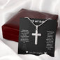 Stainless Cross Necklace - To My Dad (Love, Your Daughter)