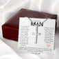 Stainless Steel Cross - To the Finest Man