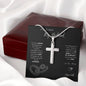 Stainless Cross Necklace - My Husband (Love You Always)