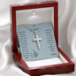 Stainless Cross Necklace - To My Father (Your Son)