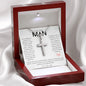 Stainless Steel Cross - To the Finest Man