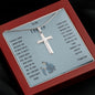 Stainless Cross Necklace - To My Father (Your Son)