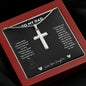 Stainless Cross Necklace - To My Dad (Love, Your Daughter)