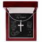 Stainless Cross Necklace - My Husband (Love You Always)
