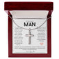 Stainless Steel Cross - To the Finest Man