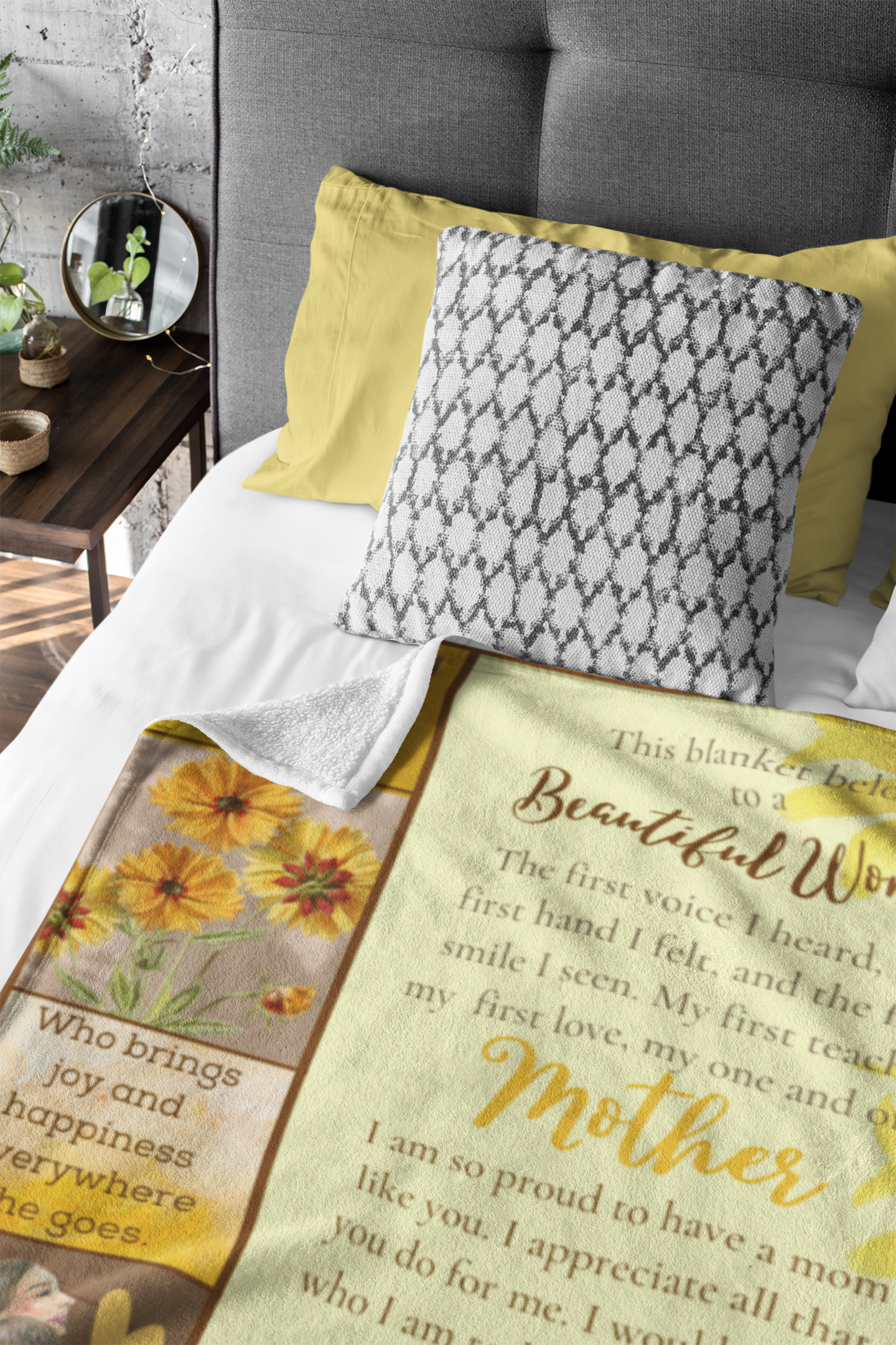 Belongs To Mother Cozy Plush Fleece Blanket - 50x60