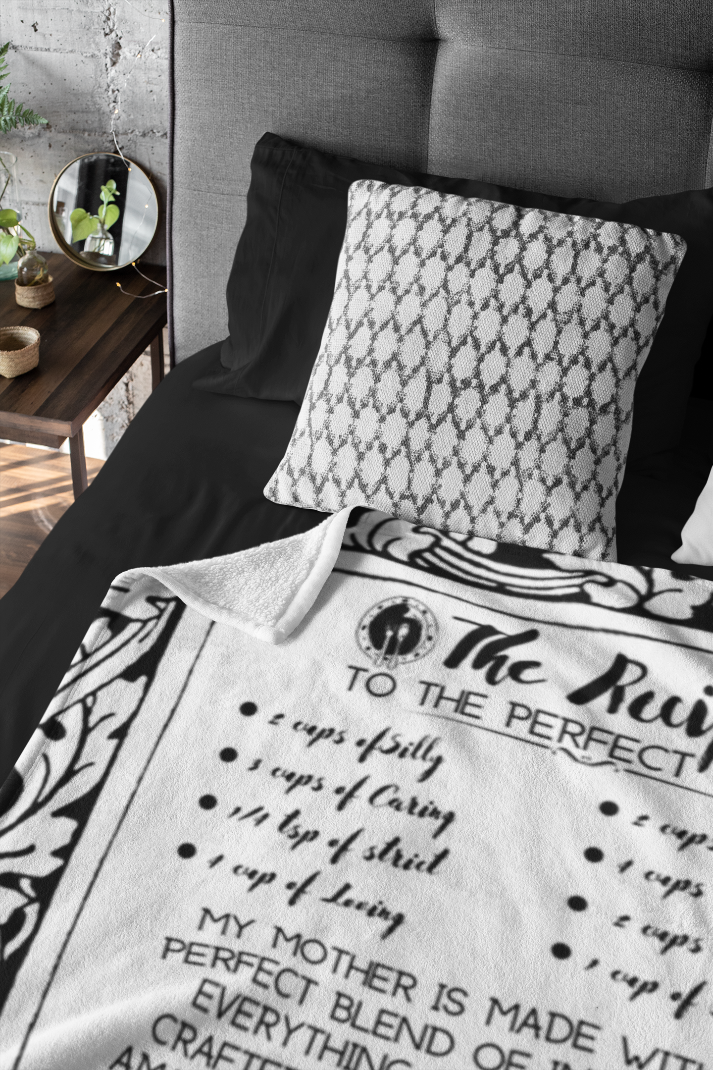Recipe To The Perfect Mom Cozy Plush Fleece Blanket - 50x60
