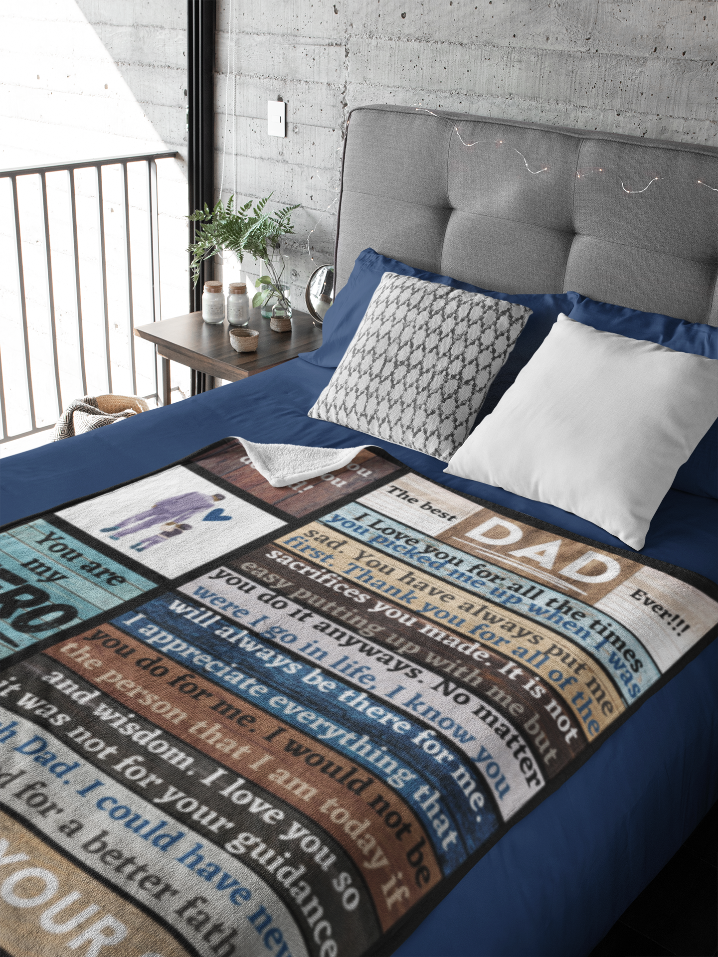 To The Best Dad Cozy Plush Fleece Blanket - 50x60