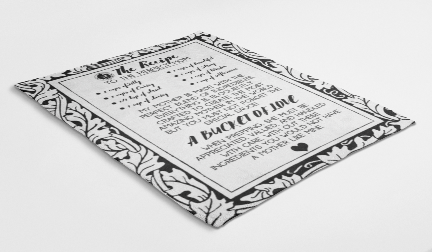 Recipe To The Perfect Mom Cozy Plush Fleece Blanket - 50x60