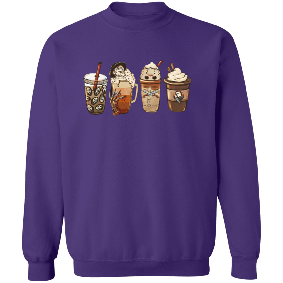 Monster Coffee Halloween Pullover Sweatshirt