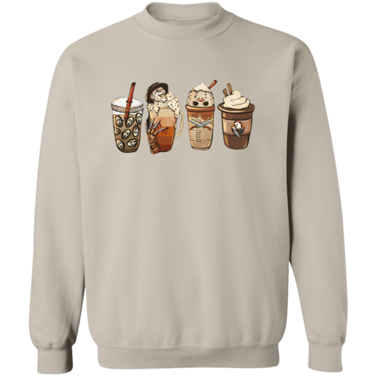 Monster Coffee Halloween Pullover Sweatshirt