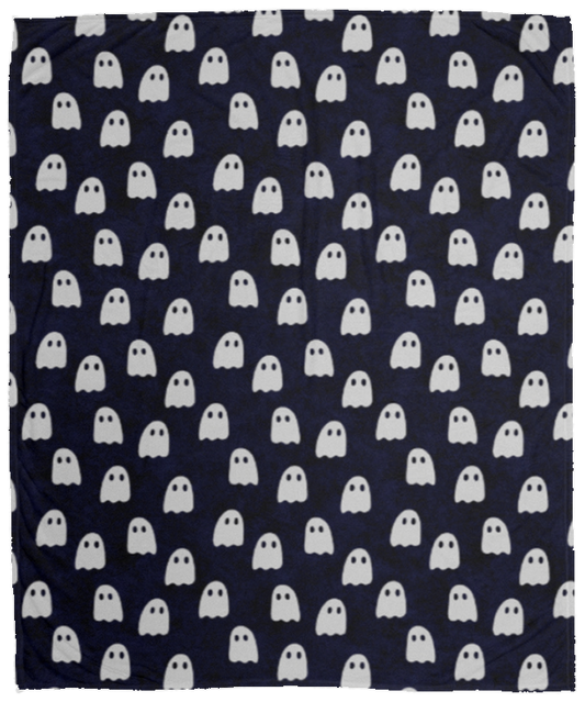 Ghost Halloween Cozy Plush Fleece Blanket - 50x60