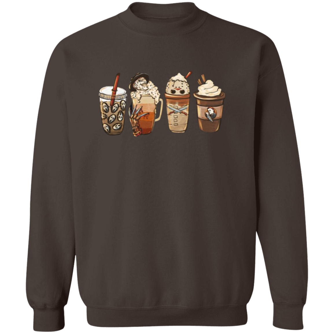 Monster Coffee Halloween Pullover Sweatshirt