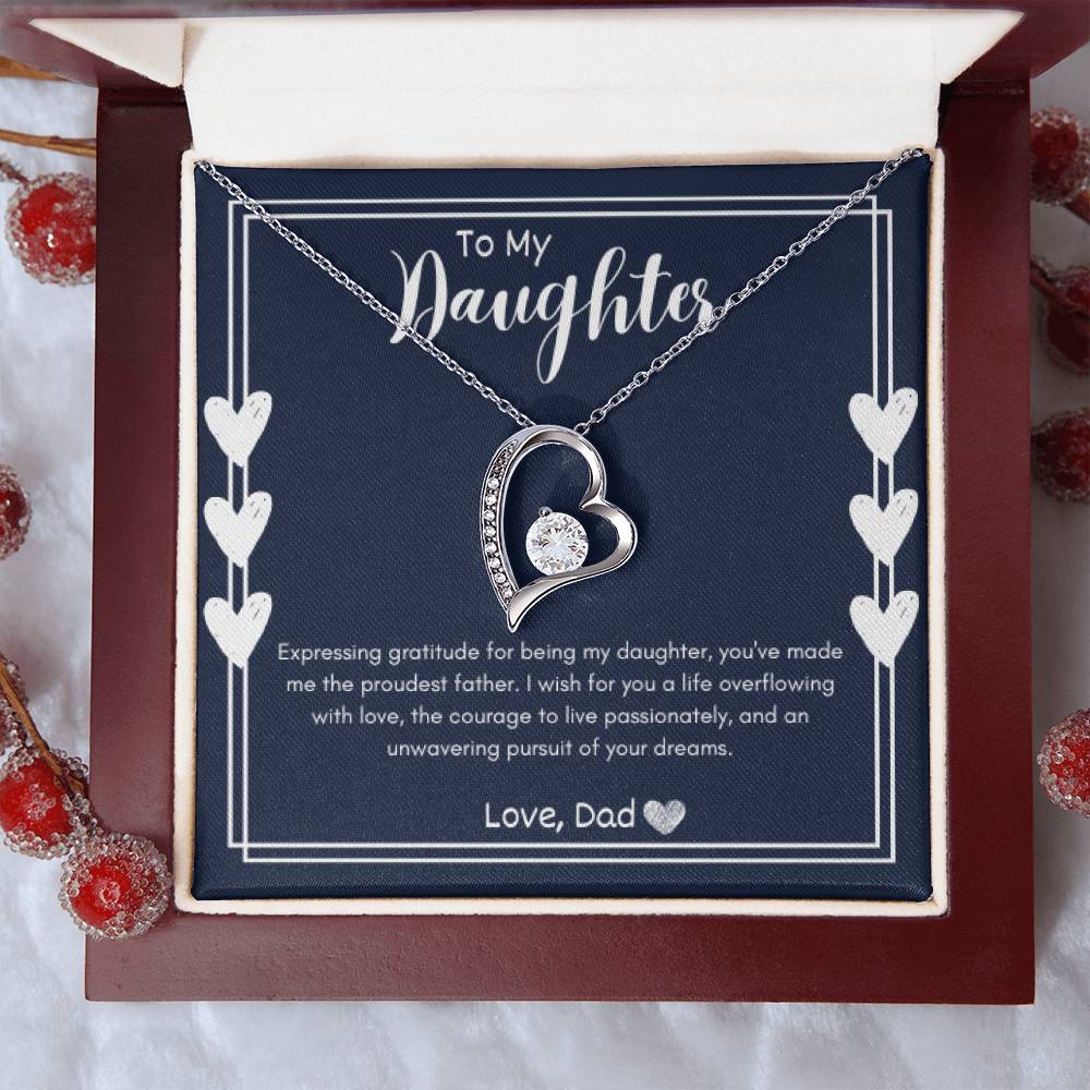Forever Love Necklace - To My Daughter (Love Dad)