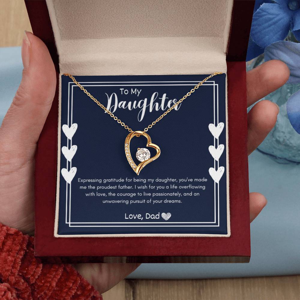 Forever Love Necklace - To My Daughter (Love Dad)