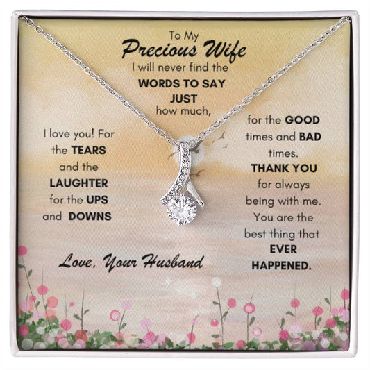 Alluring Beauty Necklace - To My Precious Wife